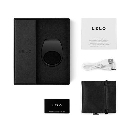Lelo TOR 2 Vibrating Couples Ring - Black - Thorn & Feather Sex Toy Canada