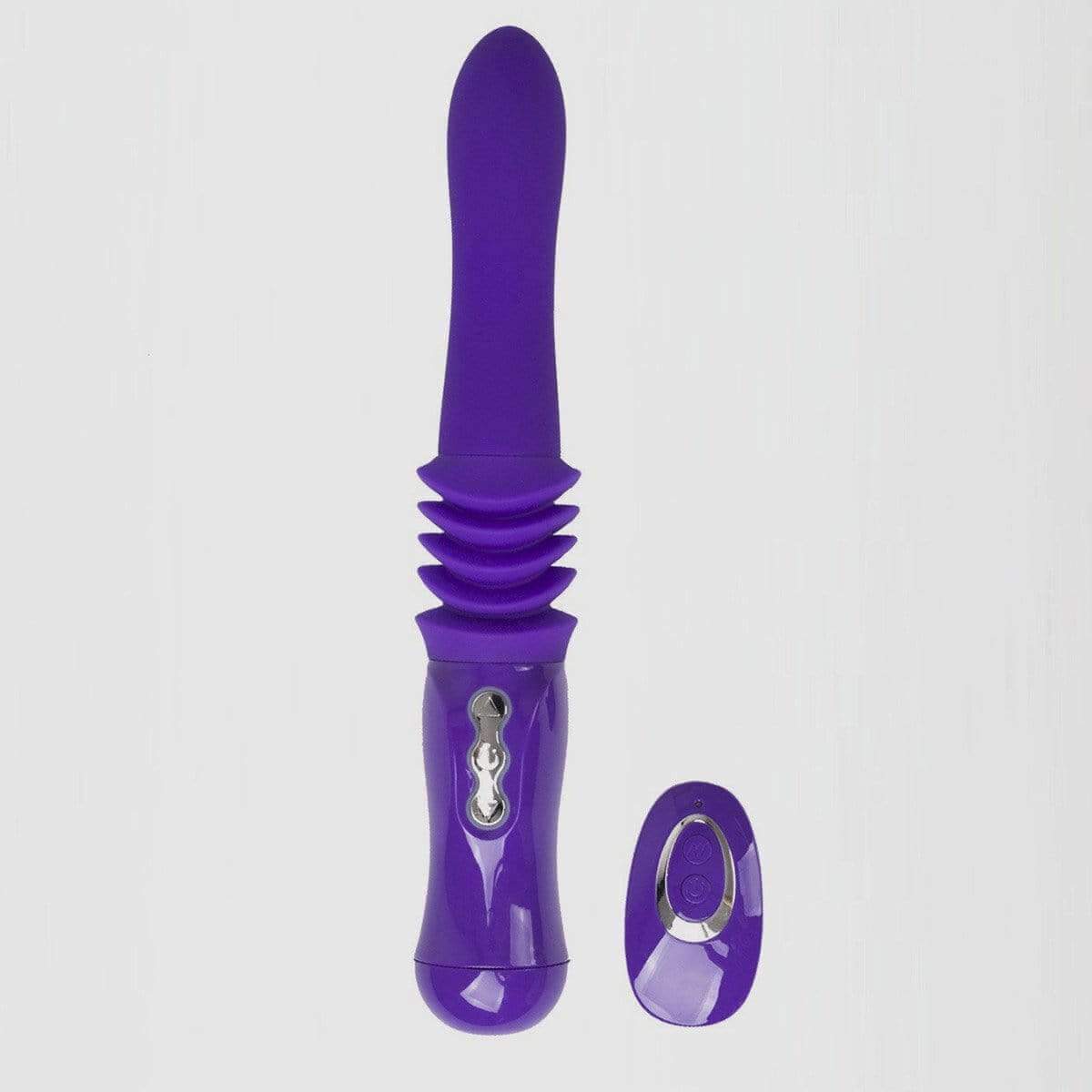 MONROE USB Rechargable Silicone Thrusting Portable Love Machine - Purple - Thorn & Feather Sex Toy Canada