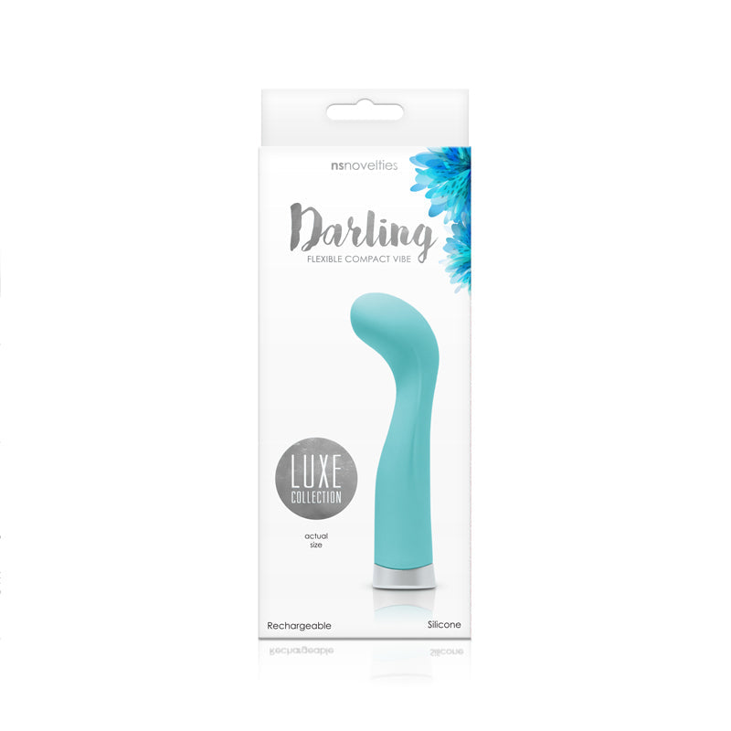 Luxe Darling Compact Vibe - Turqoise - Thorn & Feather Sex Toy Canada