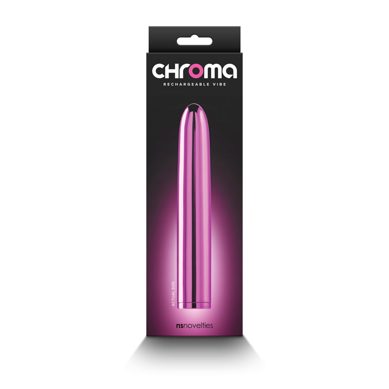 Chroma 7" Slim Vibrator - Pink
