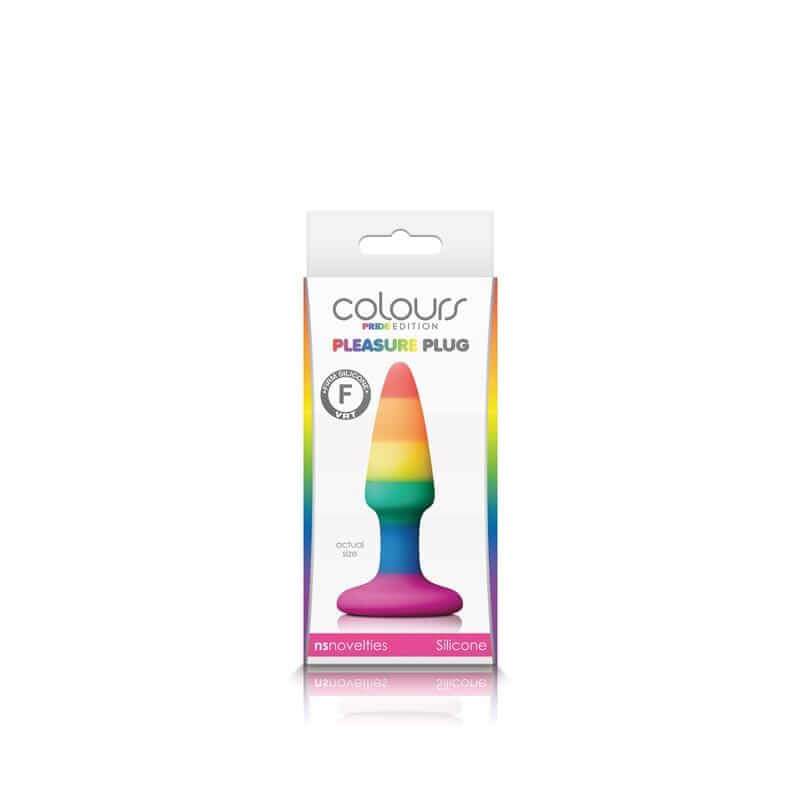 Colours Pride Edition Pleasure Plug - Mini, Rainbow - Thorn & Feather Sex Toy Canada