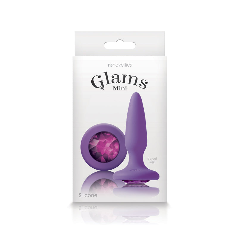 Glams Mini Anal Plug - Purple Gem - Thorn & Feather Sex Toy Canada