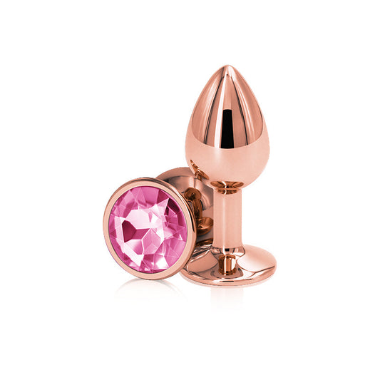 Rear Assets Rose Gold Plug - Small, Pink - Thorn & Feather Sex Toy Canada