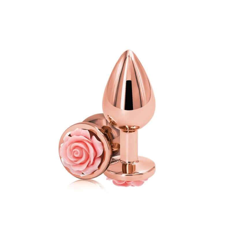 Rear Assets Rose Butt Plug - Medium, Pink - Thorn & Feather Sex Toy Canada