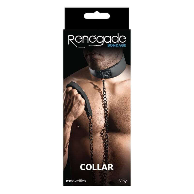 Renegade Bondage Collar - Black - Thorn & Feather Sex Toy Canada