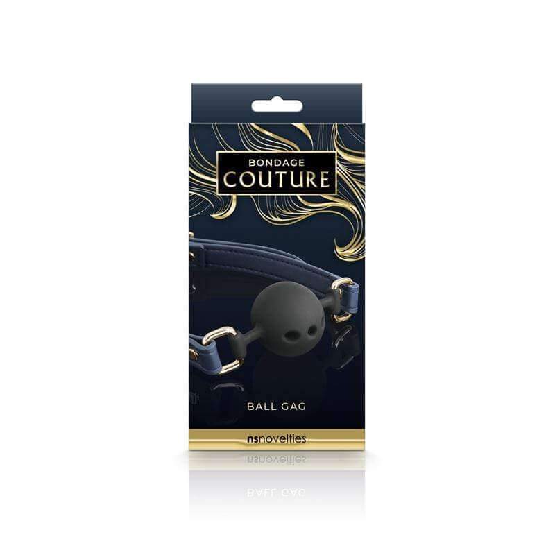 Bondage Couture Ball Gag - Blue - Thorn & Feather Sex Toy Canada