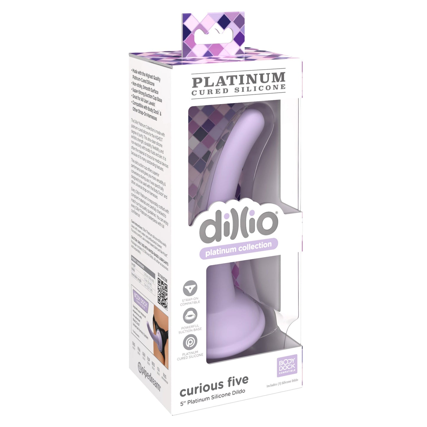 Dillio Platinum Curious Five 5 inch Dildo - Thorn & Feather Sex Toy Canada