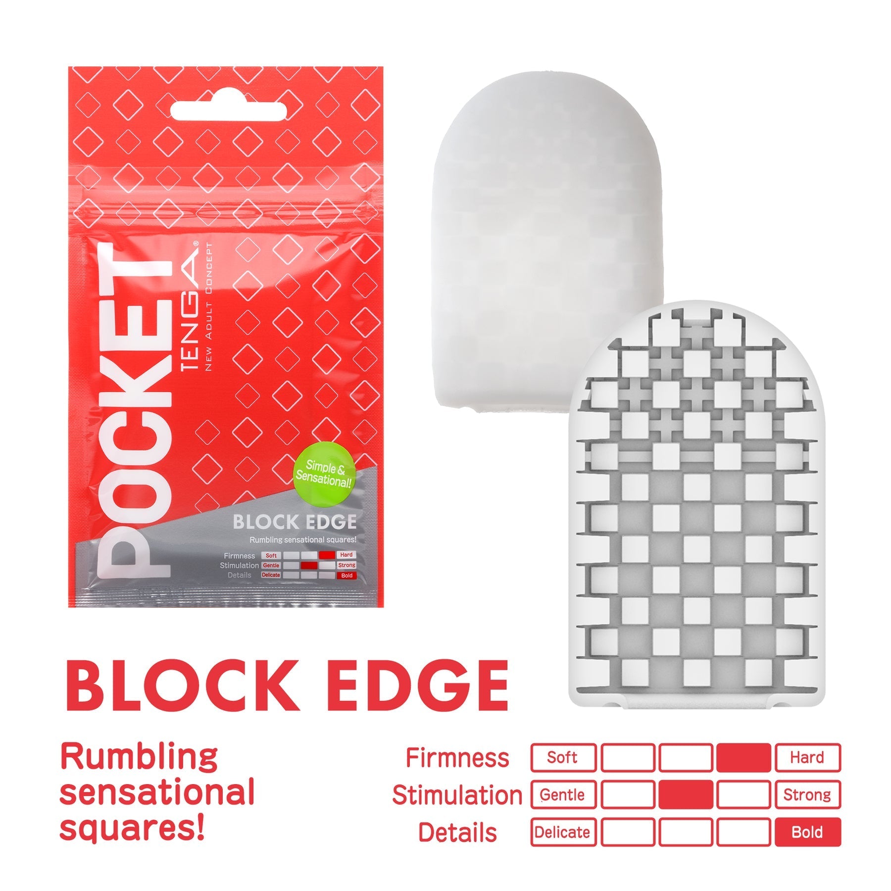 Tenga Pocket Block Edge - Thorn & Feather Sex Toy Canada