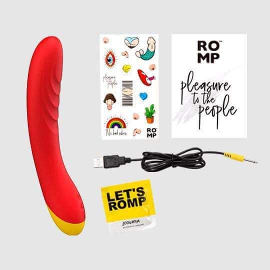 Romp Hype G-spot Vibrator - Red - Thorn & Feather Sex Toy Canada