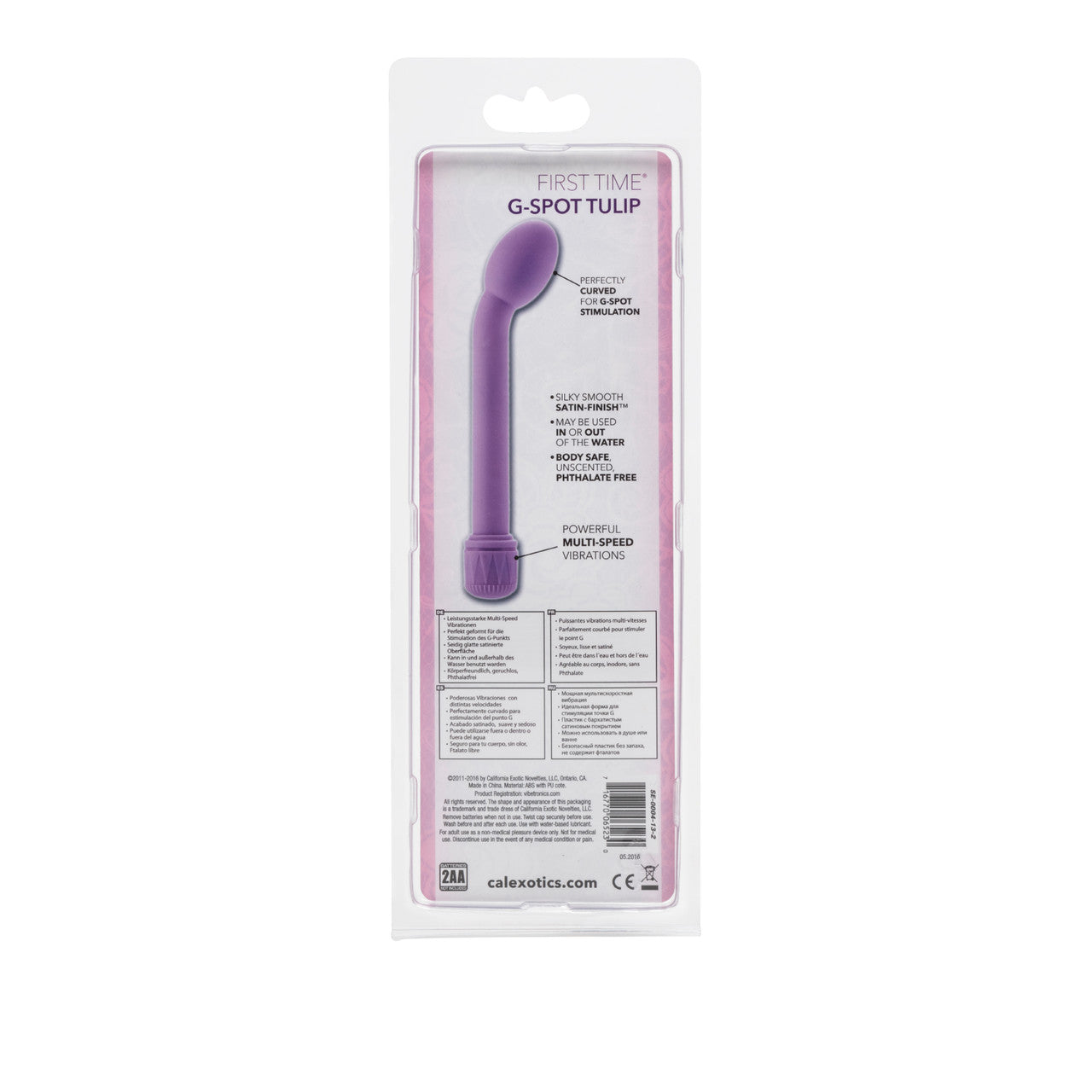CalExotics First Time G-Spot Tulip - Purple - Thorn & Feather Sex Toy Canada