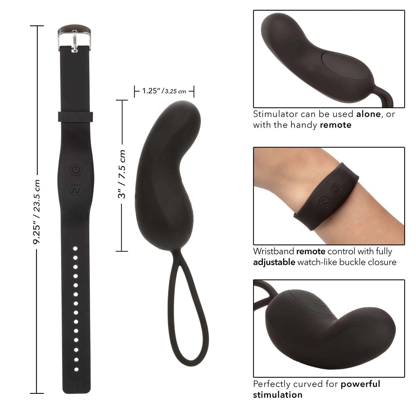 Wristband Remote Curve - Thorn & Feather Sex Toy Canada