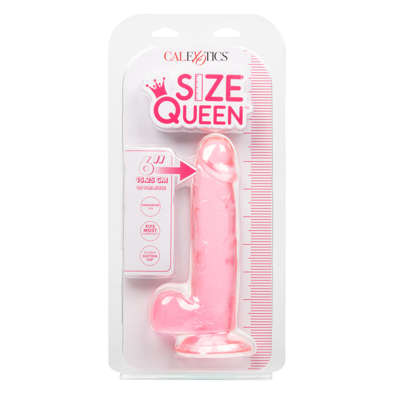 Size Queen 6"/15.25 cm Dildo - Pink - Thorn & Feather Sex Toy Canada