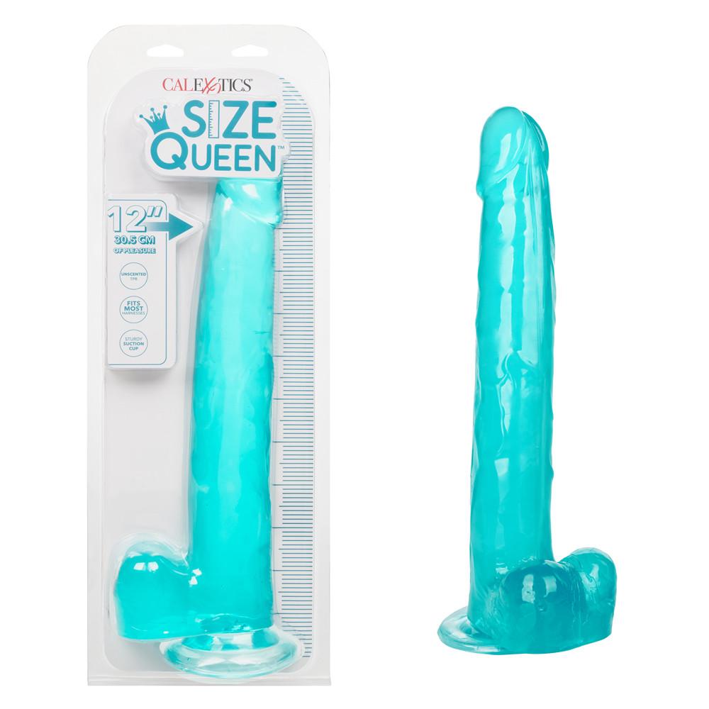 Size Queen 12"/30.5 cm Dildo - Blue - Thorn & Feather Sex Toy Canada