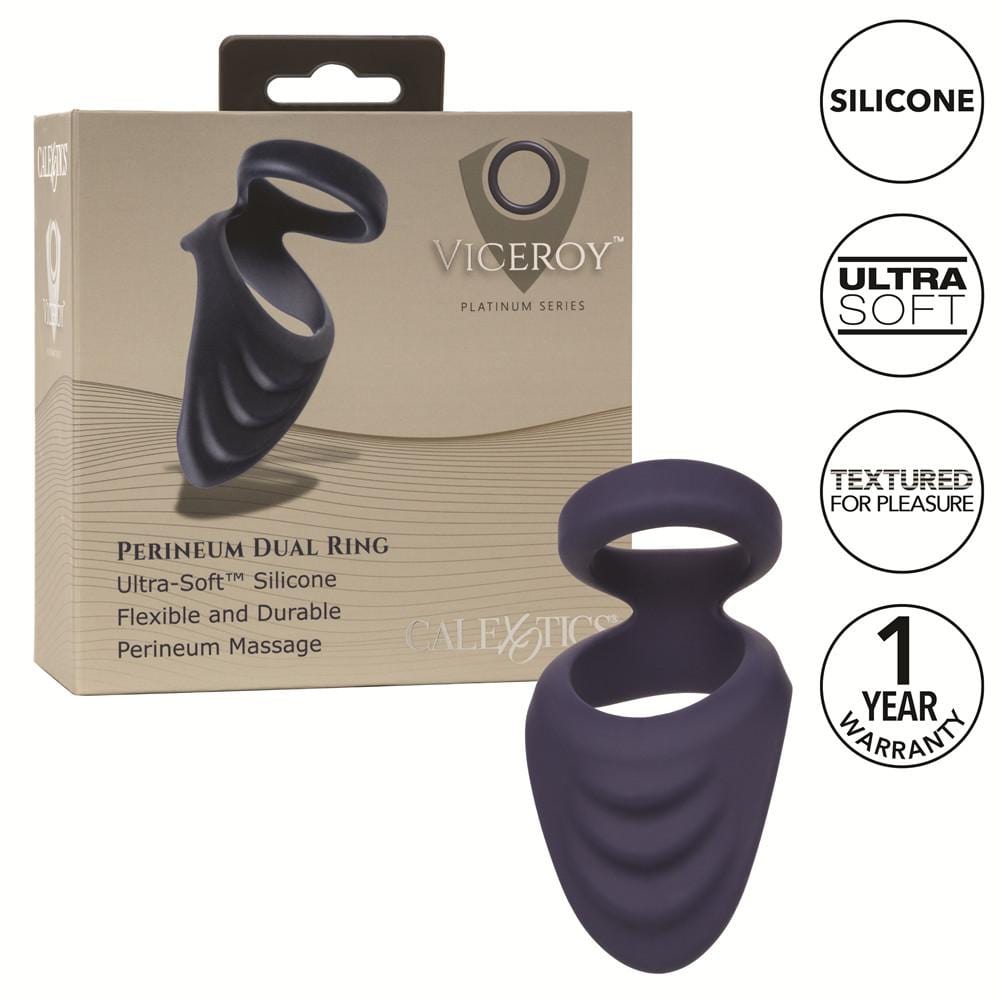 Viceroy Perineum Silicone Dual Ring - Thorn & Feather Sex Toy Canada