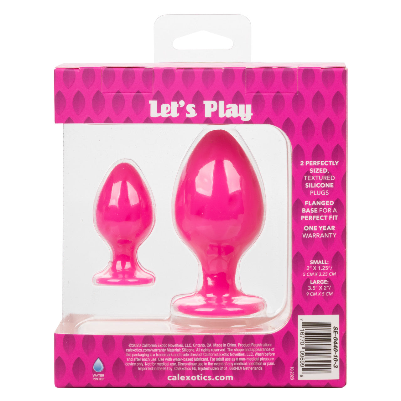 Cheeky Butt Plugs – Pink - Thorn & Feather Sex Toy Canada