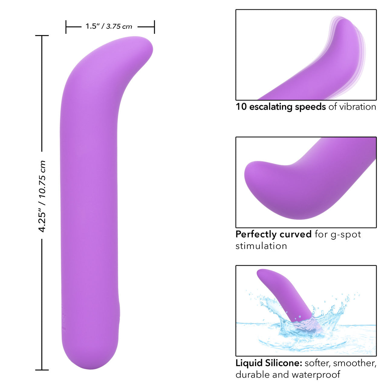 Bliss Liquid Silicone Mini G Vibe - Thorn & Feather Sex Toy Canada