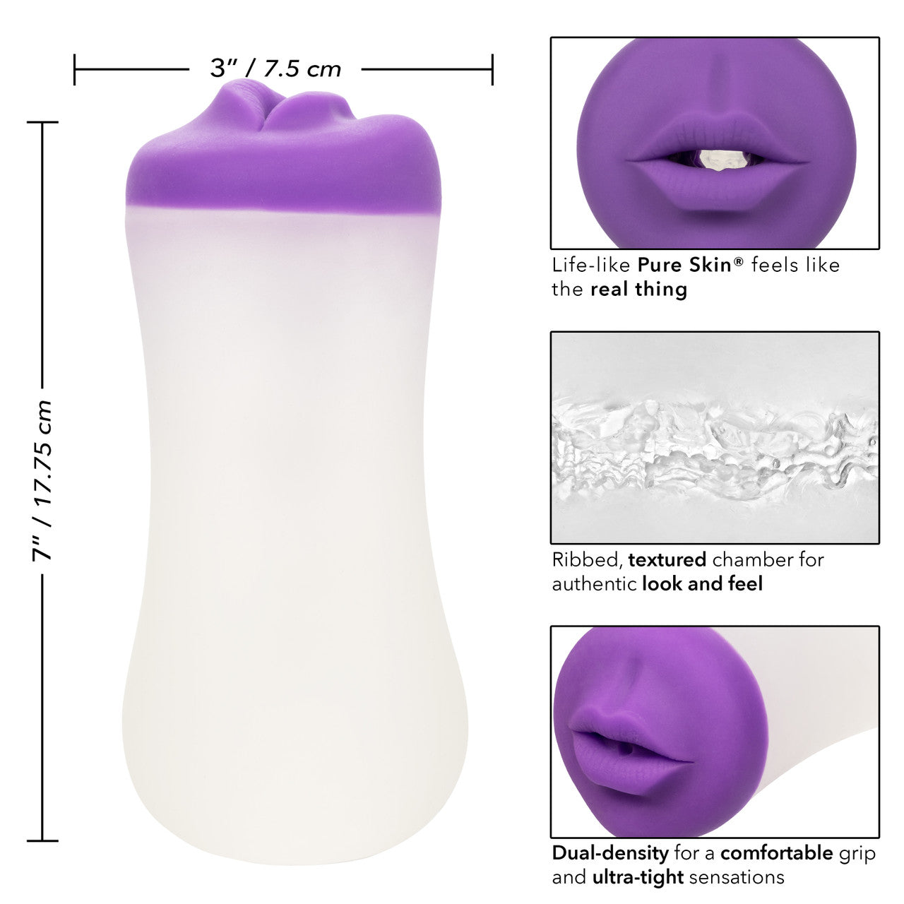 Masutbator Gripper Deep Throat Grip - Violet