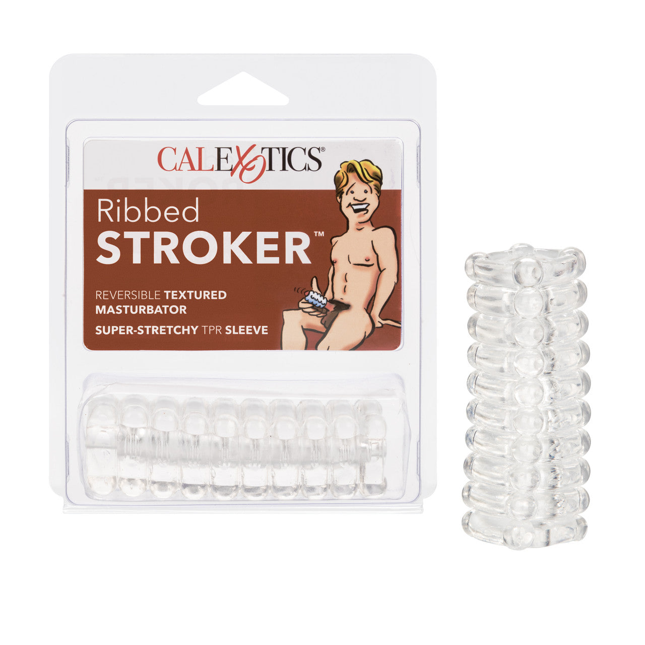 Ribbed Stroker - Clear-T&F 3YRS Anniversary Sale