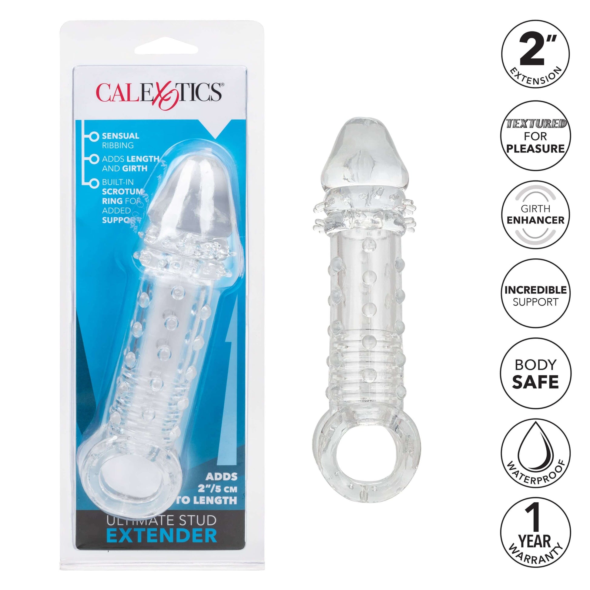Ultimate Stud Extender - Clear - Thorn & Feather Sex Toy Canada
