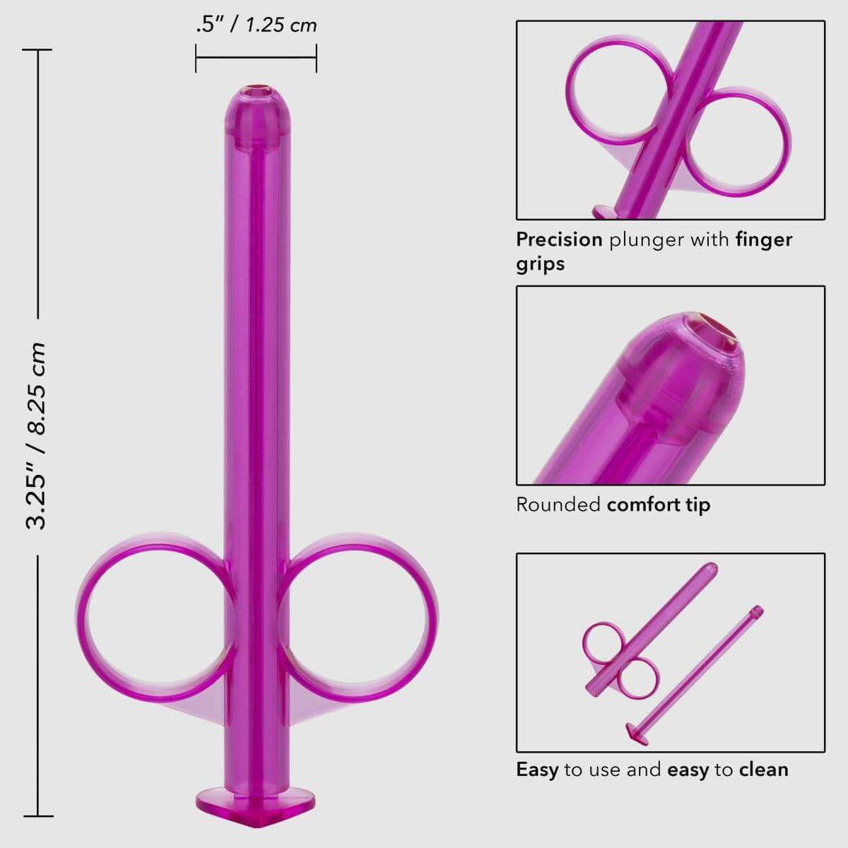 Lube Tube Applicator 2 Pack - Purple - Thorn & Feather Sex Toy Canada