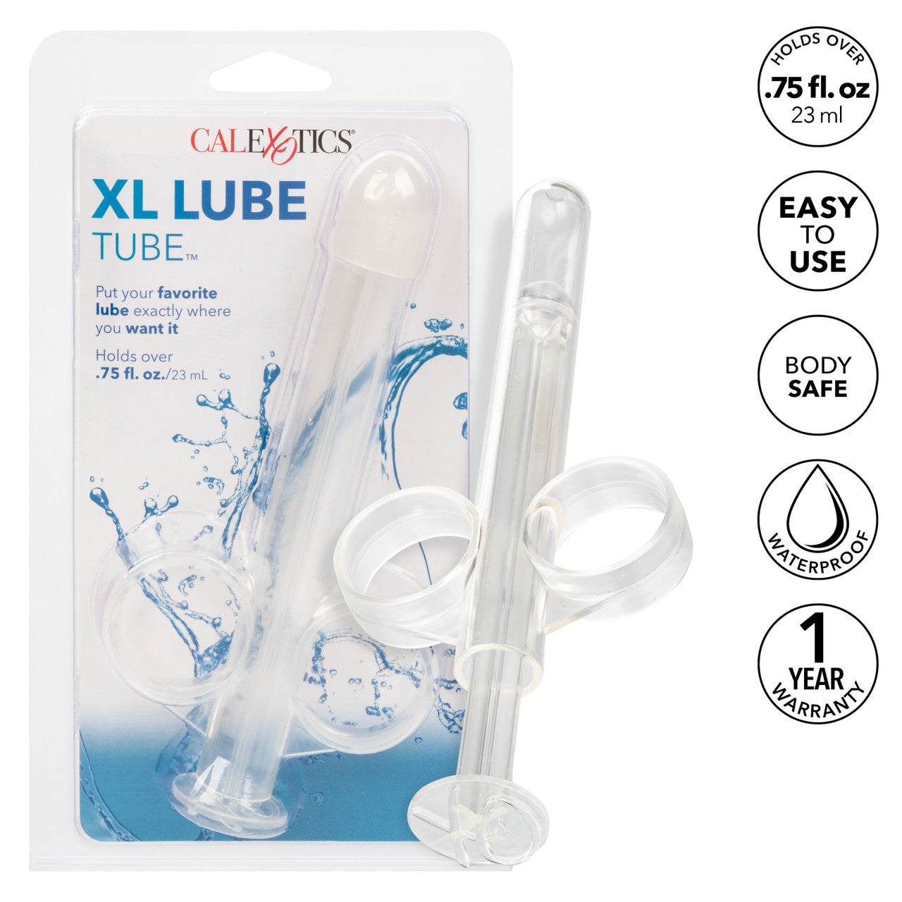 XL Lube Tube Applicator - Clear - Thorn & Feather Sex Toy Canada