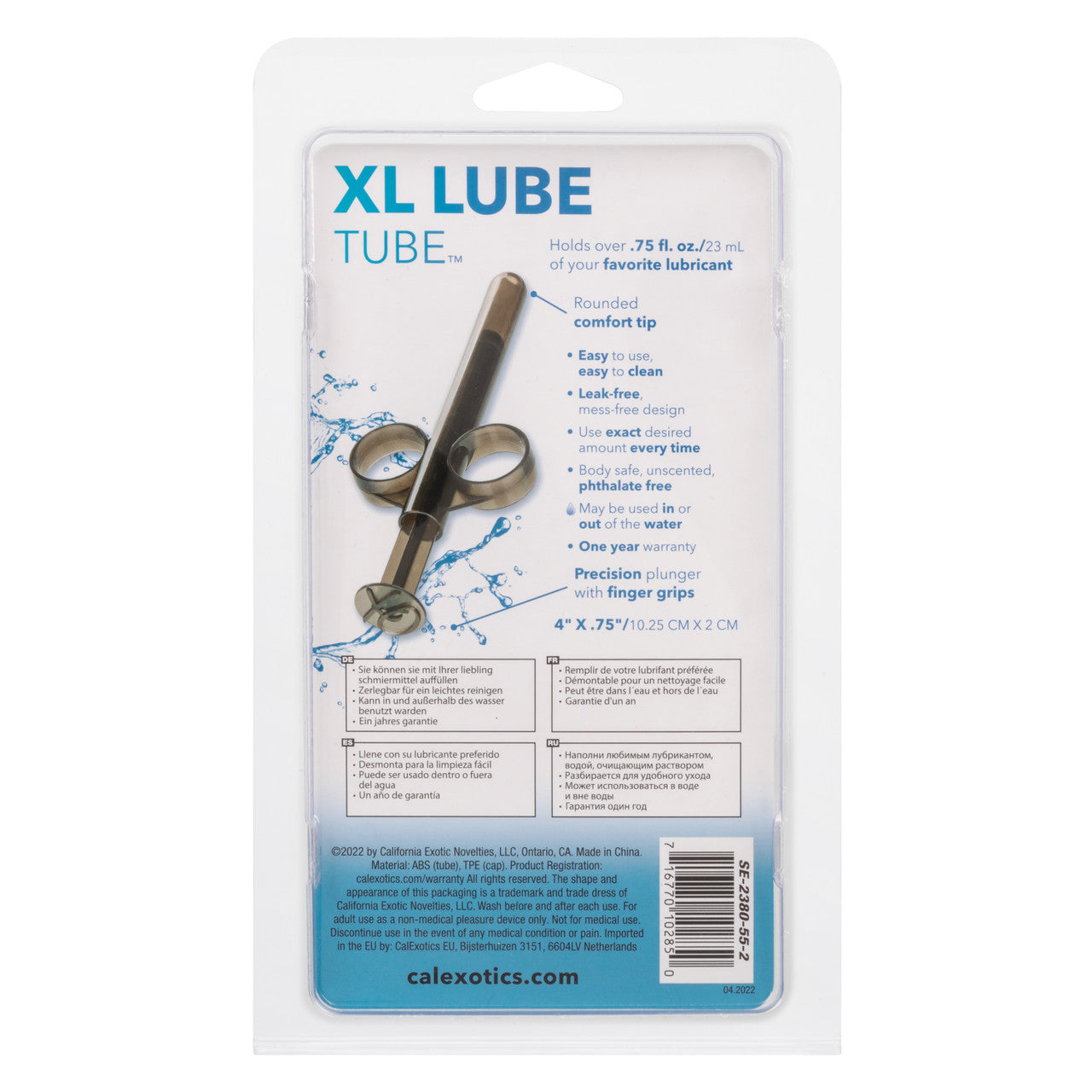 XL Lube Tube Applicator - Smoke - Thorn & Feather Sex Toy Canada