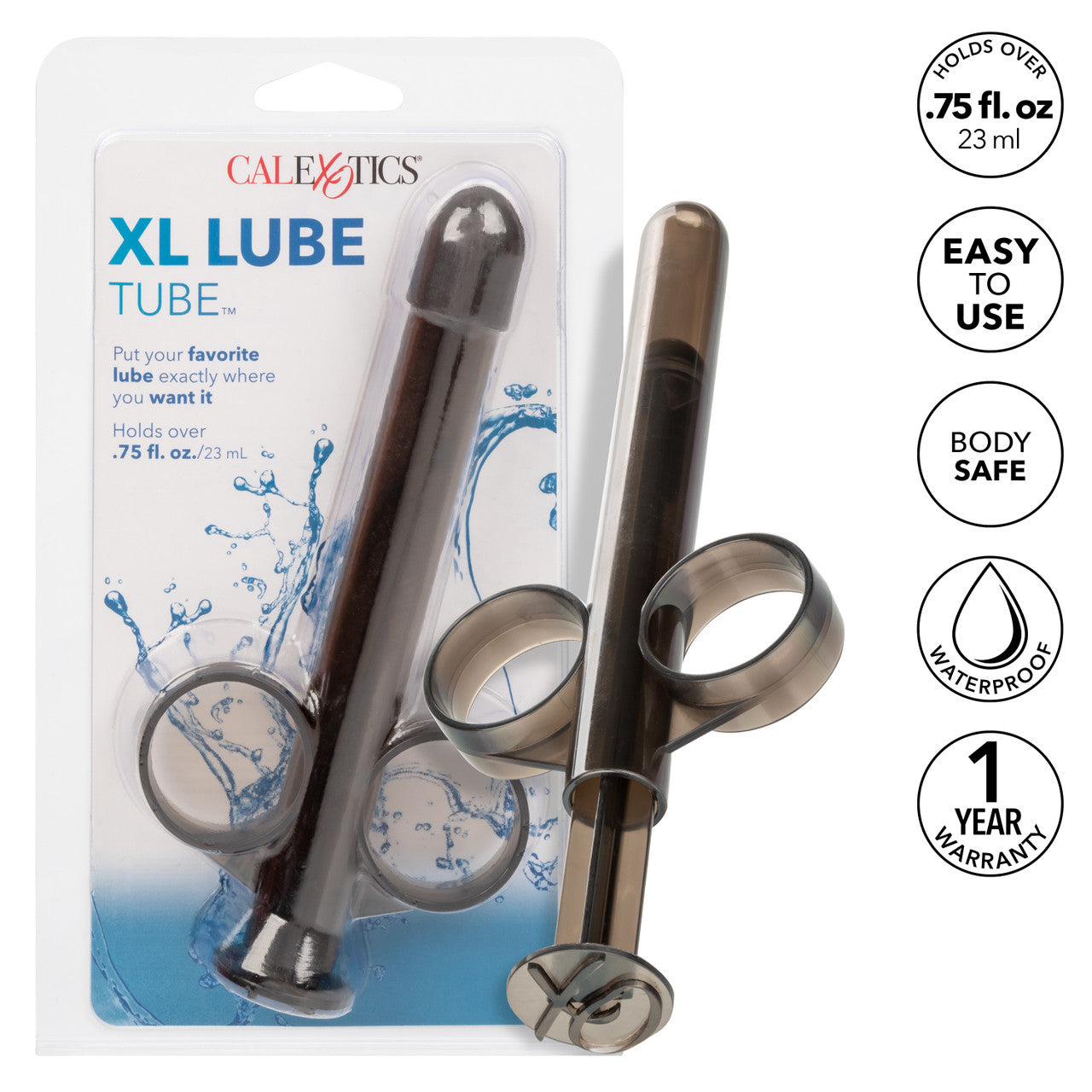 XL Lube Tube Applicator - Smoke - Thorn & Feather Sex Toy Canada