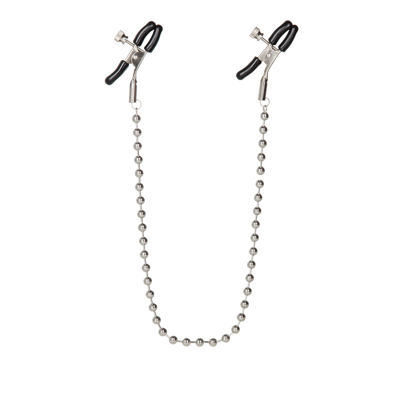 Beaded Nipple Clamps in Silver - Thorn & Feather Sex Toy Canada