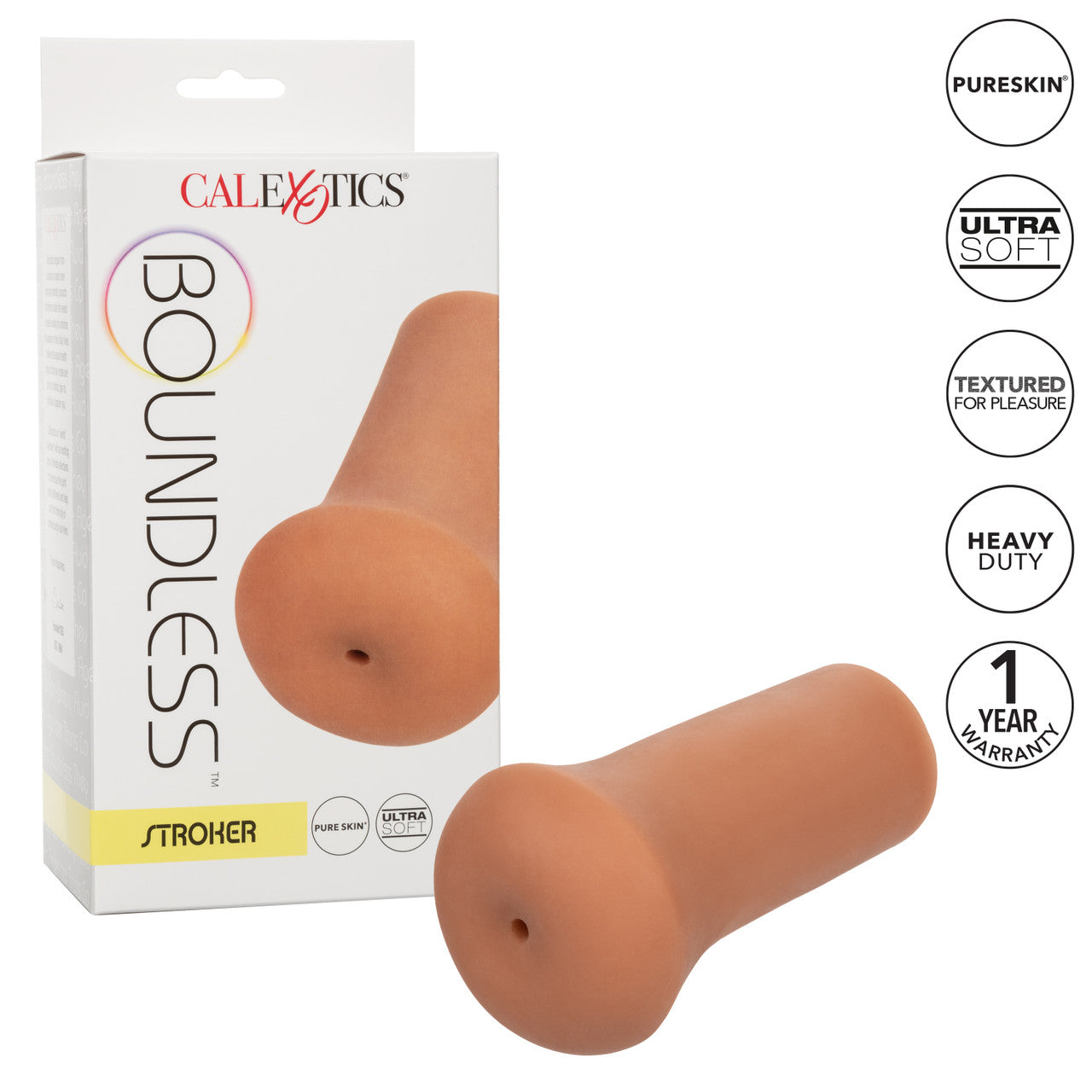 Boundless Neutral Pocket Pussy Stroker - Brown - Thorn & Feather Sex Toy Canada