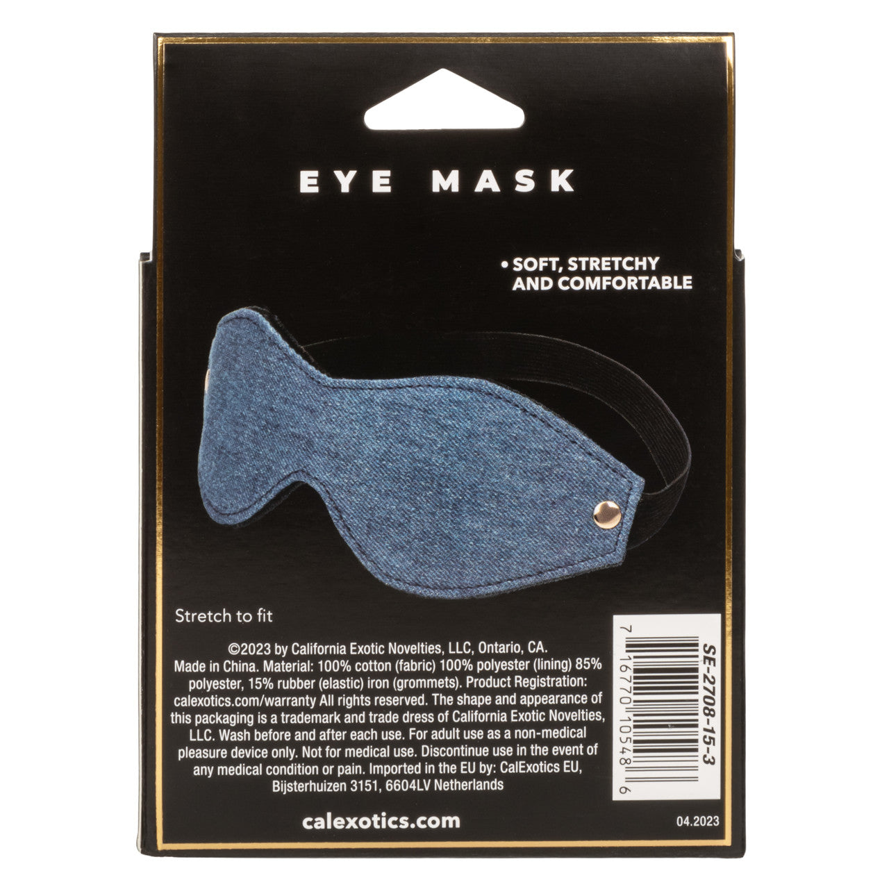 Ride 'Em Premium Denim Collection Eye Mask