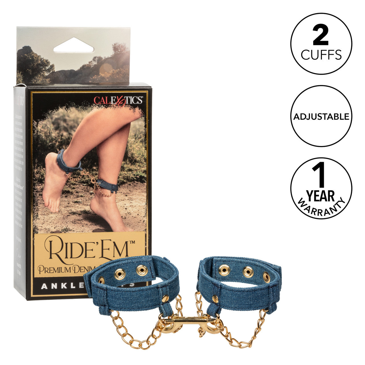 Ride 'Em Premium Denim Collection Ankle Cuffs