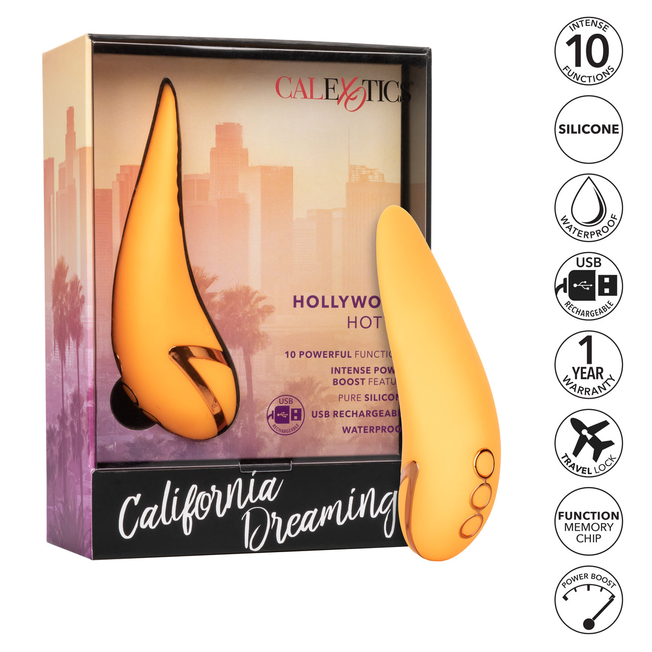 California Dreaming Hollywood Hottie Massager - Thorn & Feather Sex Toy Canada