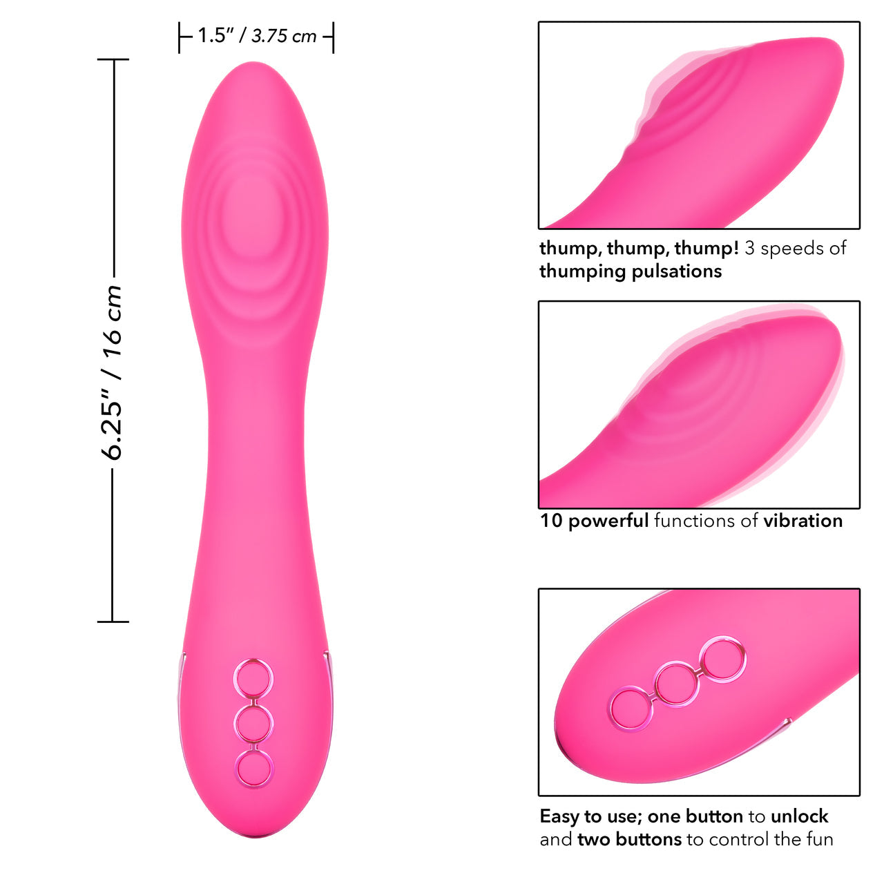 California Dreaming Surf City Centerfold Vibrator - Thorn & Feather Sex Toy Canada