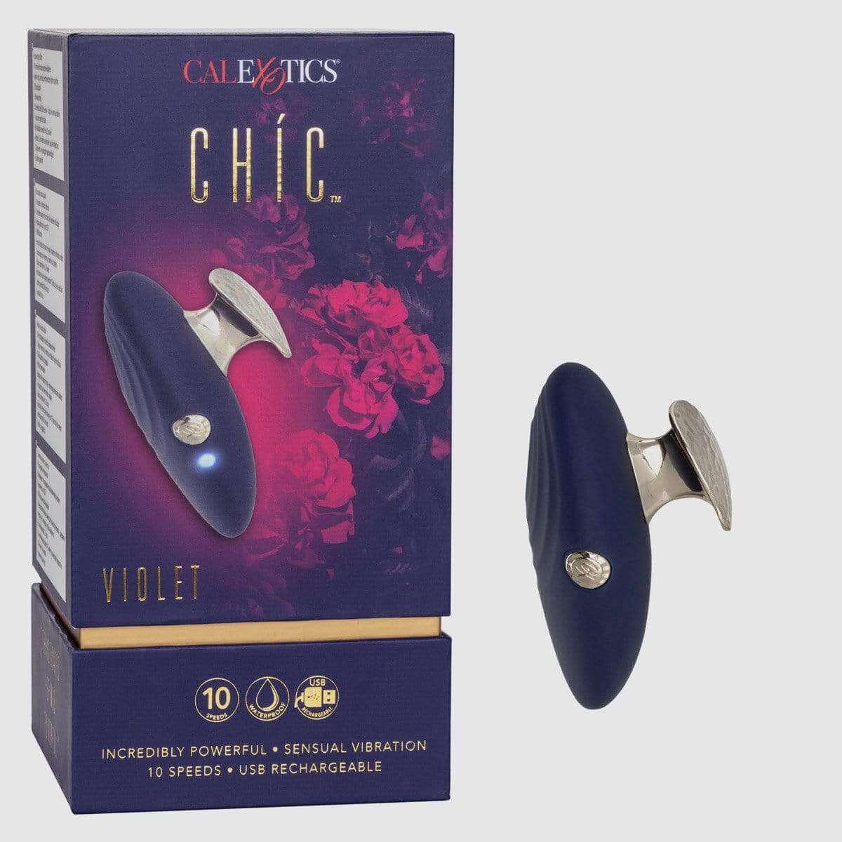 Chic Violet Finger Grip Vibrator - Thorn & Feather Sex Toy Canada