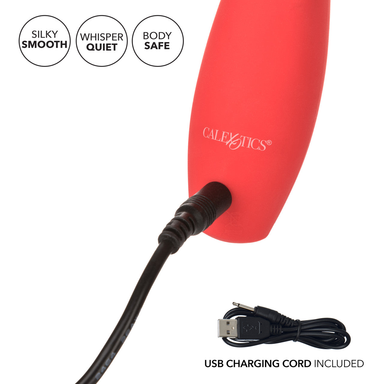 Red Hot Fury Silicone Rechargeable Clitoral Vibrator - Thorn & Feather Sex Toy Canada