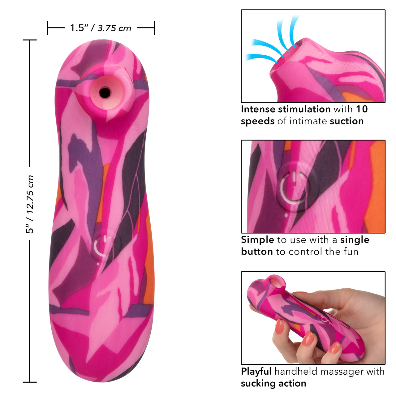 Naughty Bits Suck Buddy Playful Massager - Thorn & Feather Sex Toy Canada