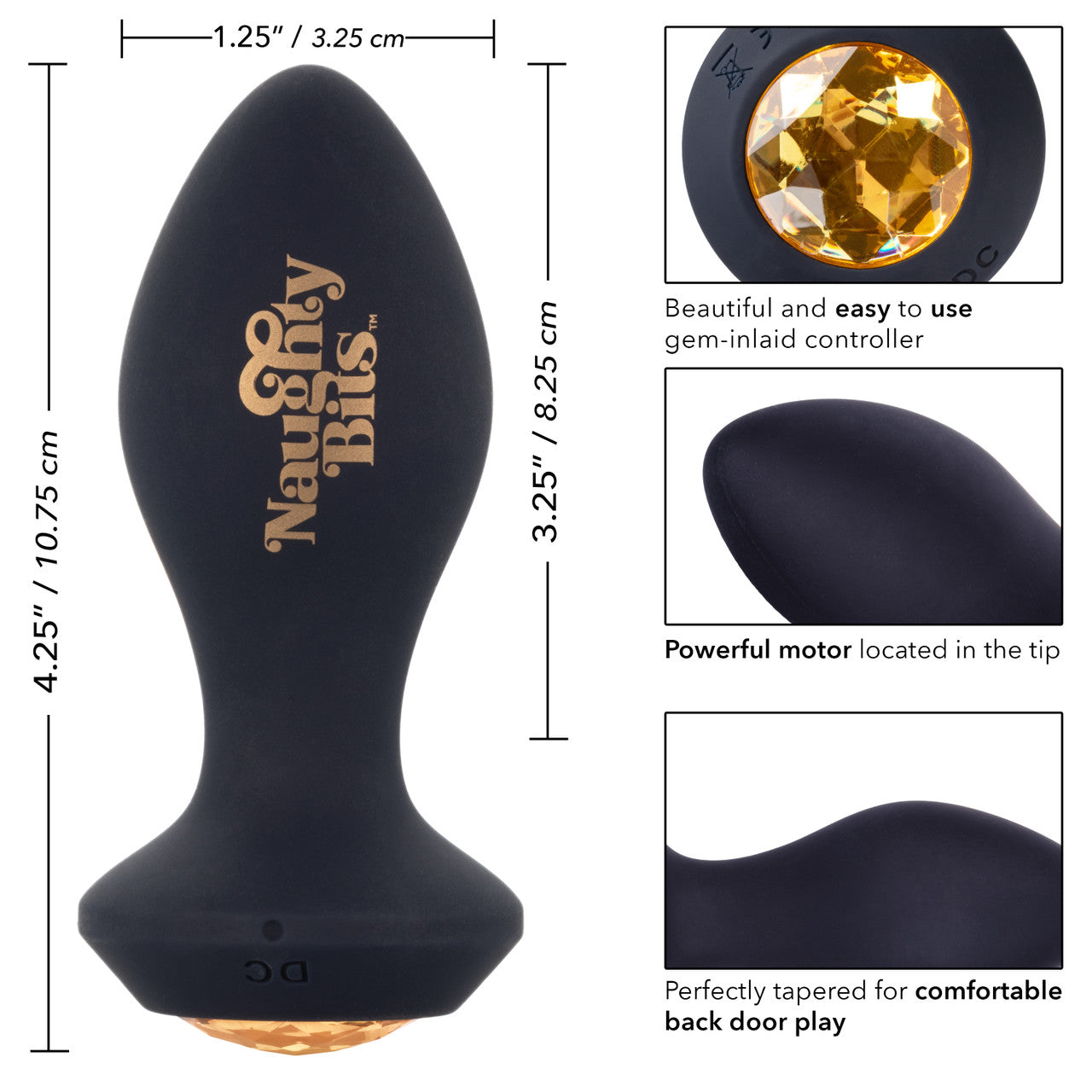 Naughty Bits Shake Your Ass Petite Vibrating Butt Plug-T&F 3YRS Anniversary Sale