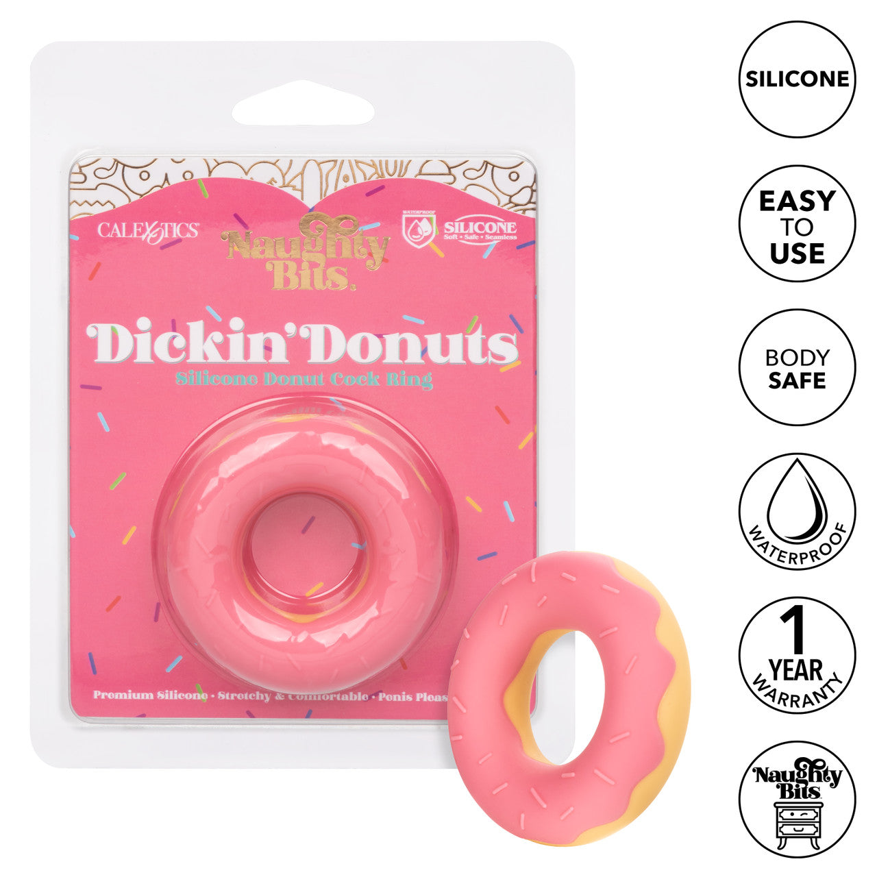 Naughty Bits Dickin’ Donuts Silicone Donut Cock Ring - Thorn & Feather Sex Toy Canada