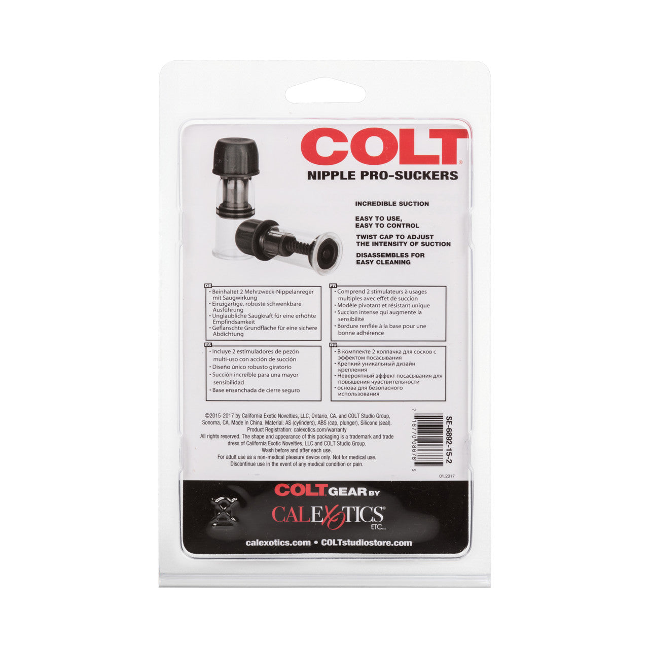 Colt Nipple Pro-Suckers - Black - Thorn & Feather Sex Toy Canada