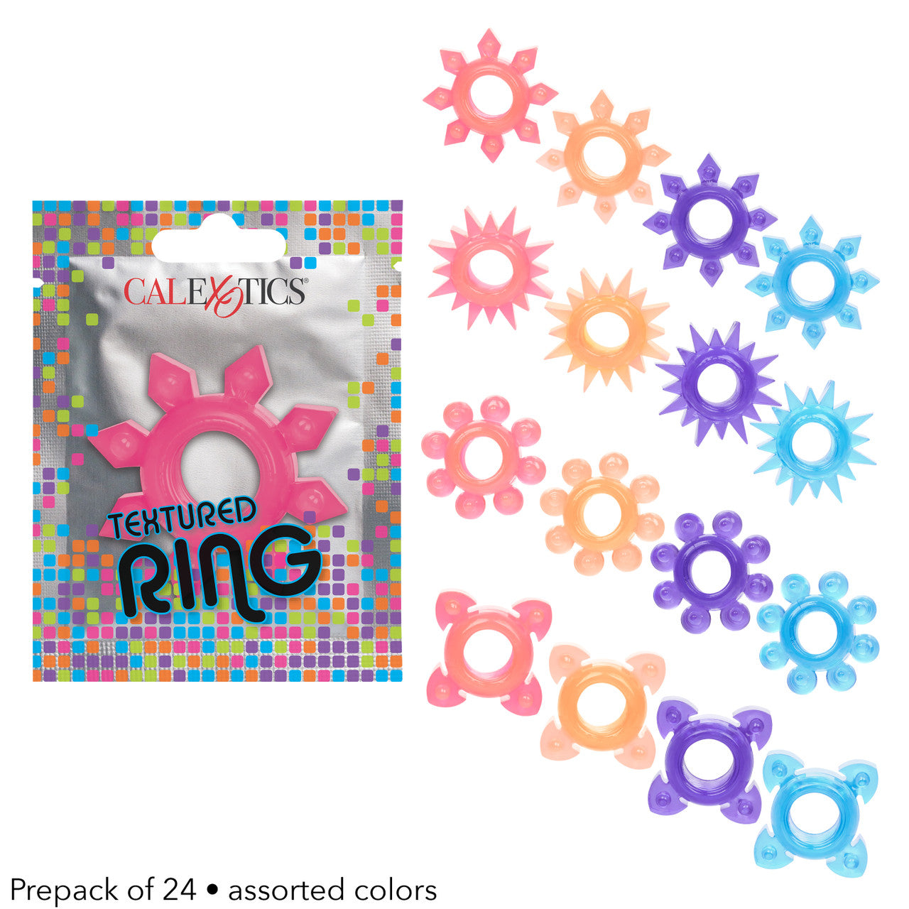 Foil Pack Textured Ring Assorted