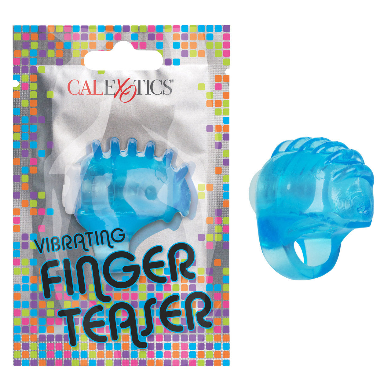 Foil Pack Vibrating Finger Teaser - Blue - Thorn & Feather Sex Toy Canada