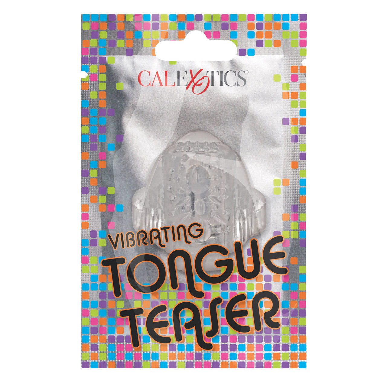 Foil Pack Vibrating Tongue Teaser - Clear - Thorn & Feather Sex Toy Canada