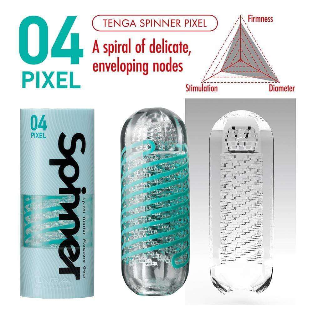 Tenga Spinner - 04 PIXEL - Thorn & Feather Sex Toy Canada