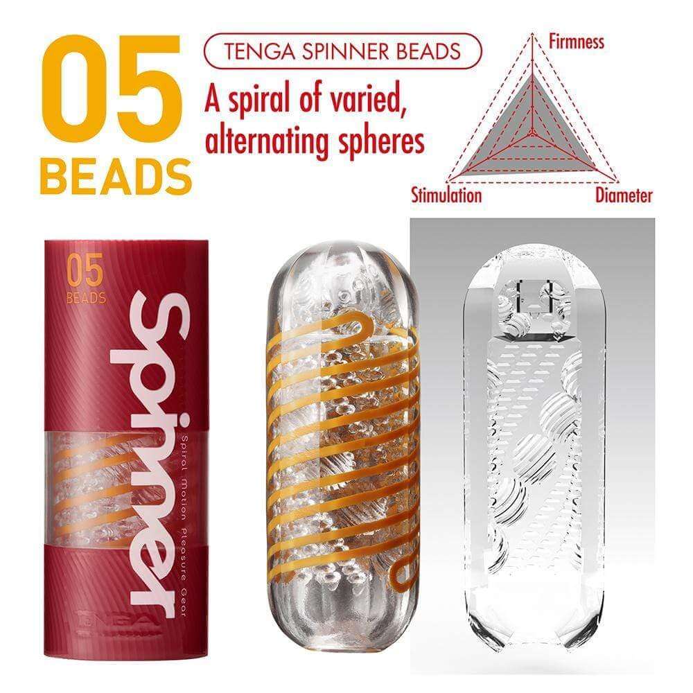 Tenga Spinner - 05 BEADS - Thorn & Feather Sex Toy Canada