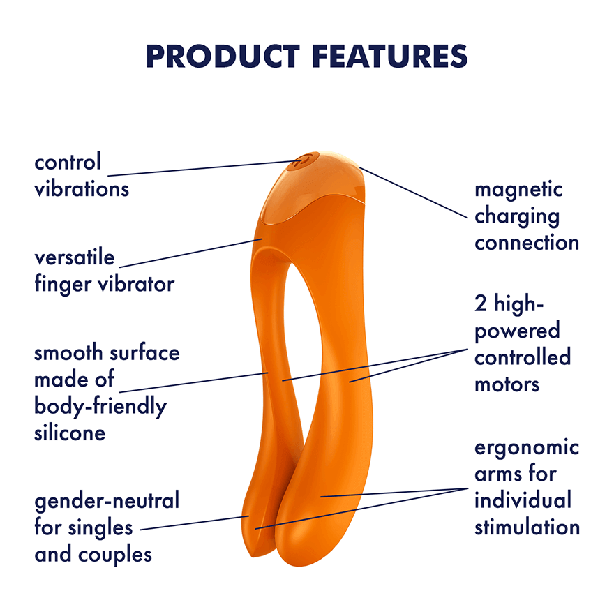 Satisfyer Candy Cane Finger Vibrator - Thorn & Feather Sex Toy Canada