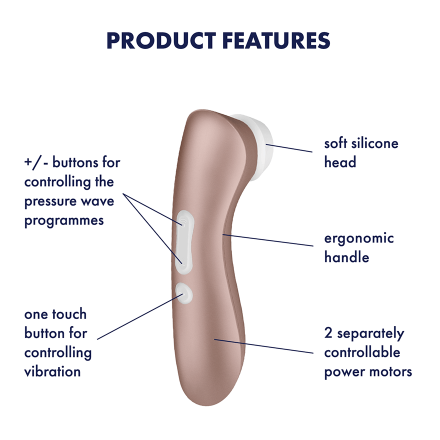 Satisfyer Pro 2+ Air-Pulse Clitoris Stimulating Vibrator - Thorn & Feather Sex Toy Canada