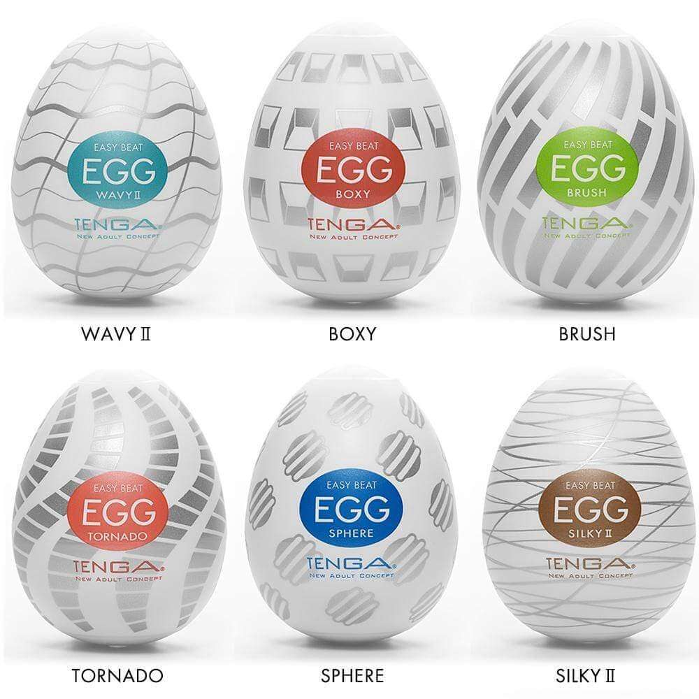 Tenga Easy Beat New Standard Egg - 6-Color Package - Thorn & Feather Sex Toy Canada