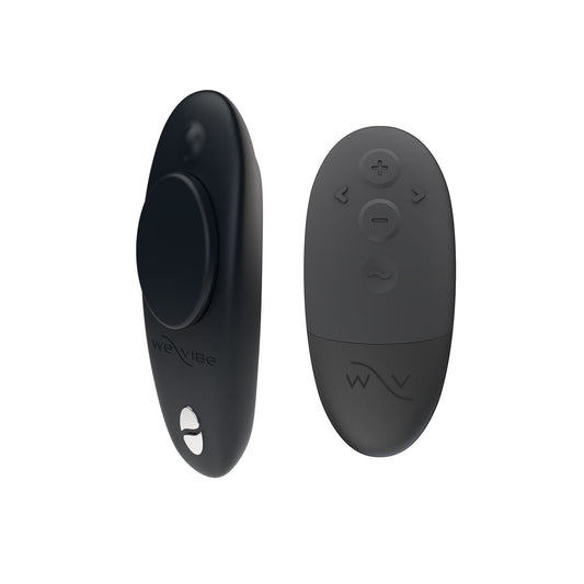 We-Vibe Moxie+ Wearable Clitoral Vibrator – Black - Thorn & Feather Sex Toy Canada