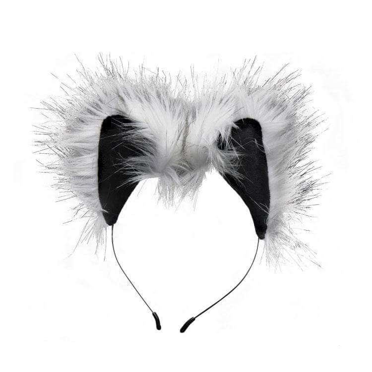 Grey Wolf Tail Anal Plug and Ears Set - Thorn & Feather Sex Toy Canada