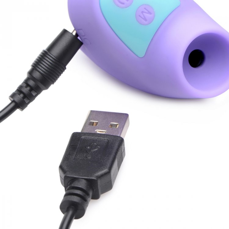Mini 12X Mini Silicone Clit Stimulator - Purple - Thorn & Feather Sex Toy Canada